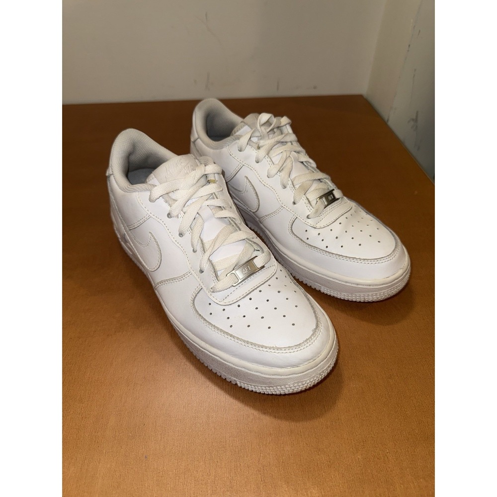 Nike Air Force 1 Low White Mens Sneakers Shoes Size 7Y